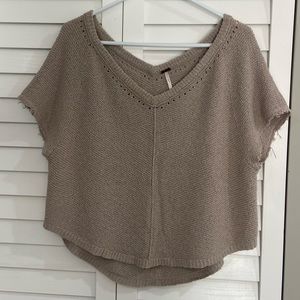 Free People Cropped Sweater Top